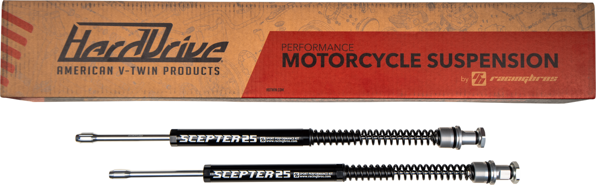 HARDDRIVE HardDrive Racing Bros Scepter 25 Non Adjustable Cartridge Kit for Touring Models