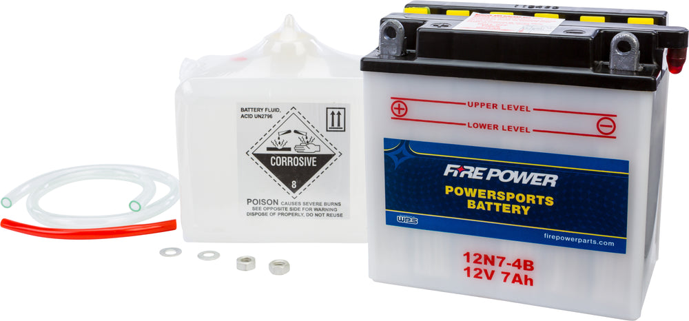 FIRE POWER 12V Standard Battery w/Acid Pack