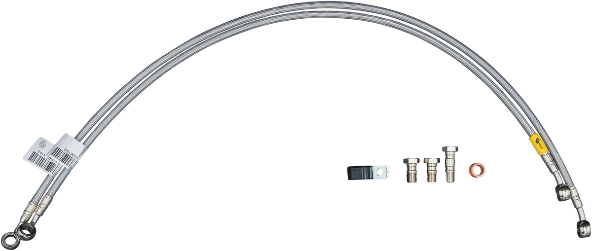 GBRAKES BRAKE LINES SS FRONT/REAR 5 LINE SIL SUZ