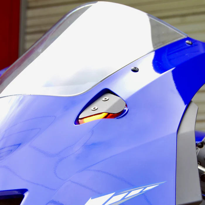 NEW RAGE CYCLES Mirror Block Off Turn Signals