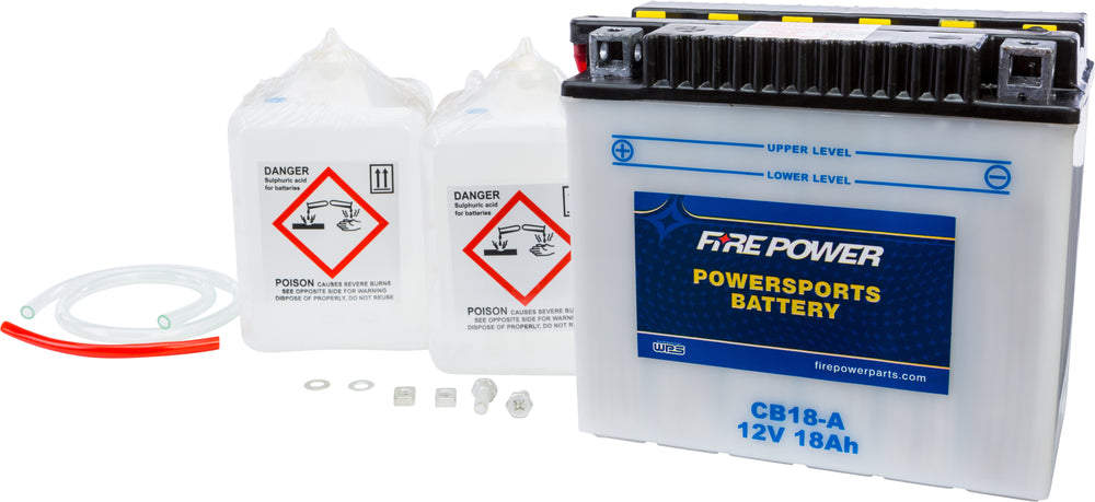 FIRE POWER 12V Heavy Duty Battery w/Acid Pack