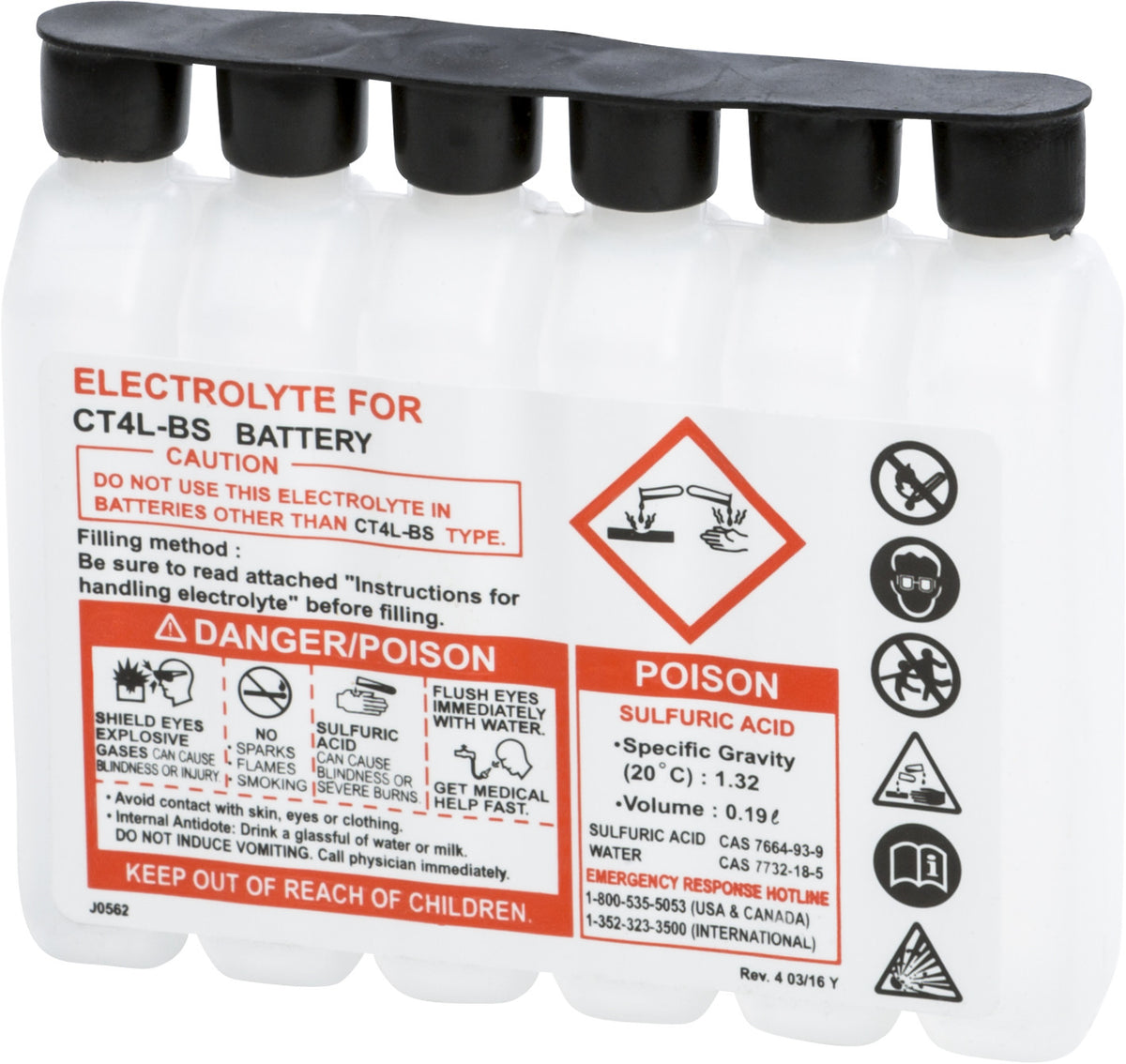 FIRE POWER Sealed Battery Electrolyte Pack