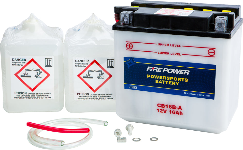 FIRE POWER 12V Heavy Duty Battery w/Acid Pack