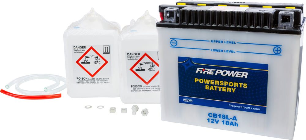 FIRE POWER 12V Heavy Duty Battery w/Acid Pack