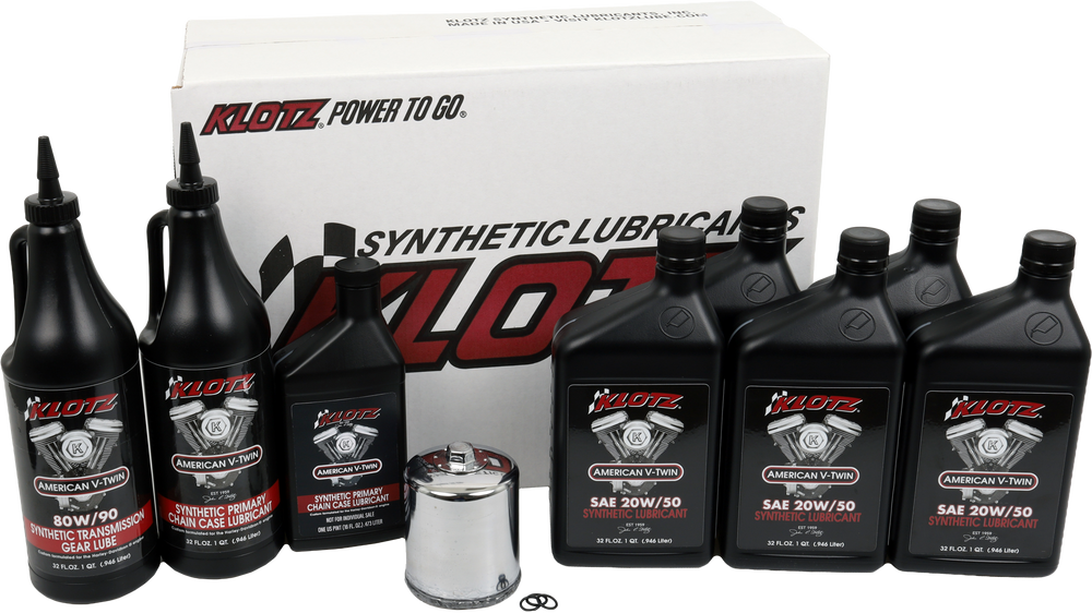 KLOTZ PREMIUM COMPLETE SYNTHECTIC OIL SERVICE KIT 5QT