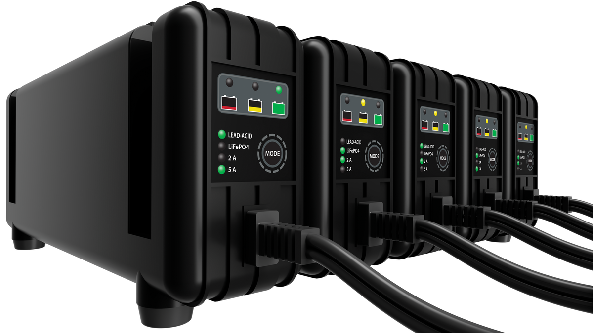 FIRE POWER 5 Bank Battery Charger 12V 5A