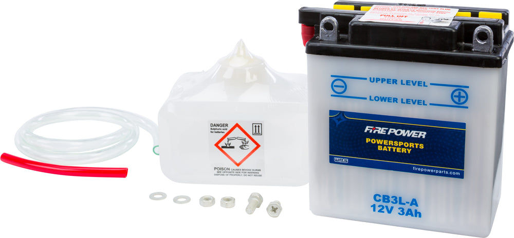 FIRE POWER 12V Heavy Duty Battery w/Acid Pack