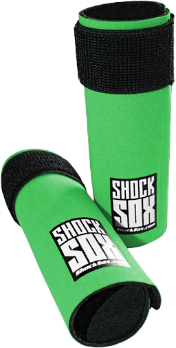 SHOCK SOX STREET SHOCK SOX  6"U  GREEN UPSIDE DOWN FORKS