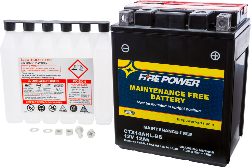 FIRE POWER Maintenance Free Sealed Battery