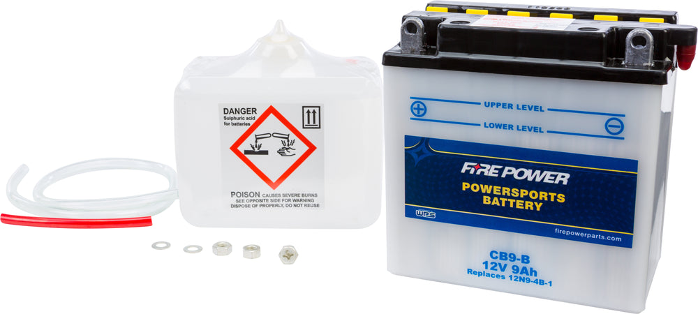 FIRE POWER 12V Heavy Duty Battery w/Acid Pack