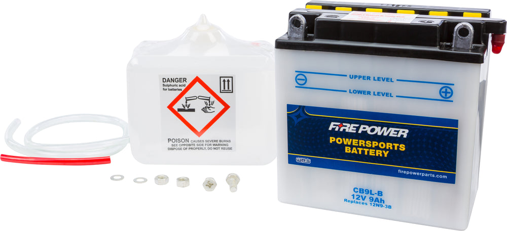 FIRE POWER 12V Heavy Duty Battery w/Acid Pack