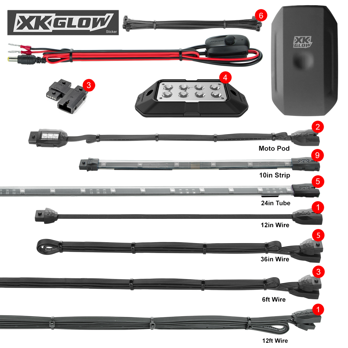 XK GLOW LED Underglow Kit