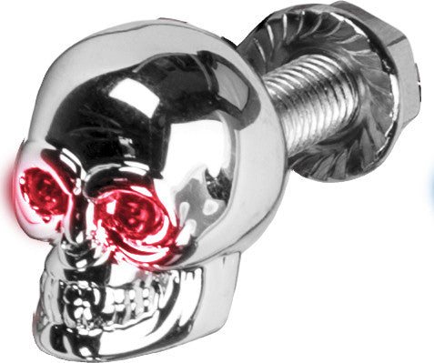 HARDDRIVE Lighted Skull License Plate Screw