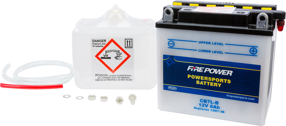 FIRE POWER 12V Heavy Duty Battery w/Acid Pack