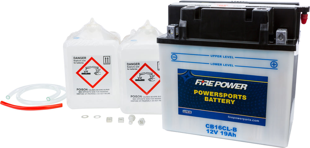 FIRE POWER 12V Heavy Duty Battery w/Acid Pack