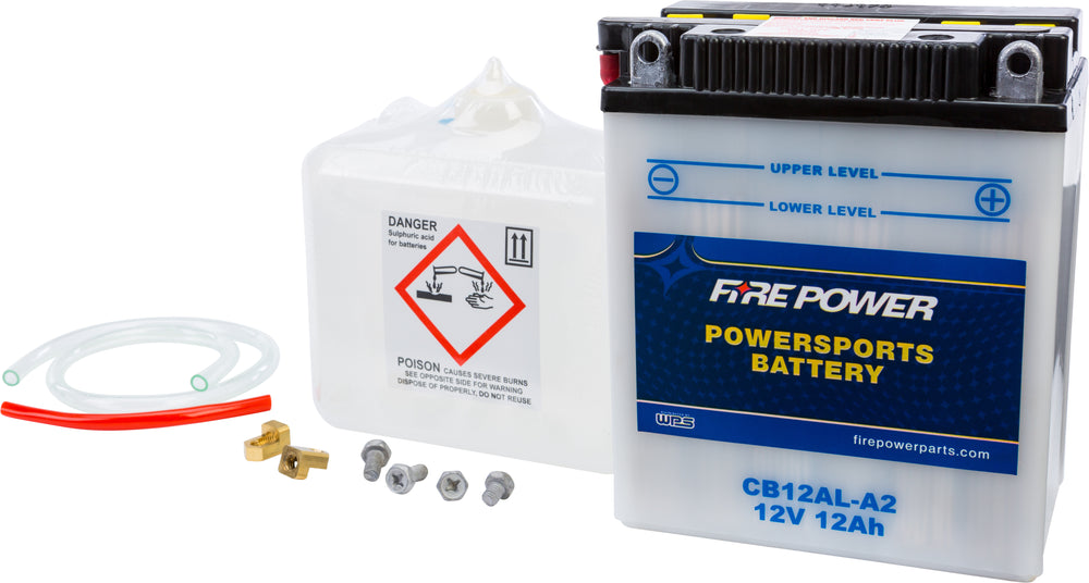 FIRE POWER 12V Heavy Duty Battery w/Acid Pack