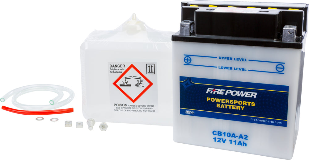 FIRE POWER 12V Heavy Duty Battery w/Acid Pack