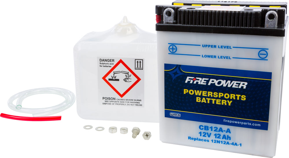 FIRE POWER 12V Heavy Duty Battery w/Acid Pack