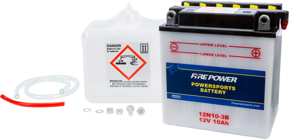 FIRE POWER 12V Standard Battery w/Acid Pack