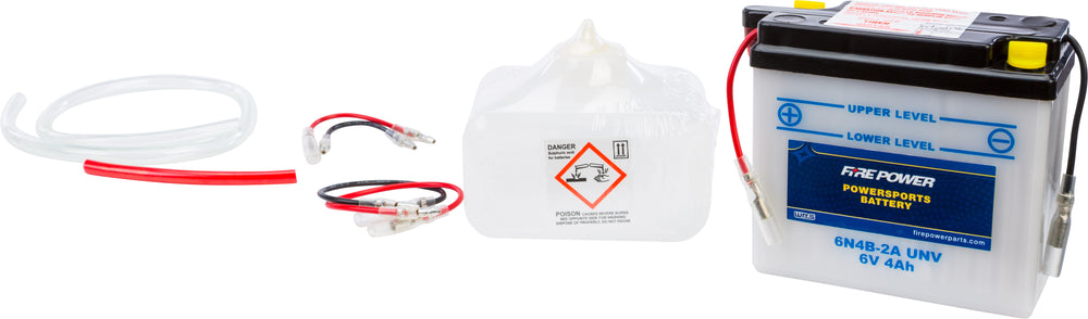 FIRE POWER 6V Standard Battery w/Acid Pack