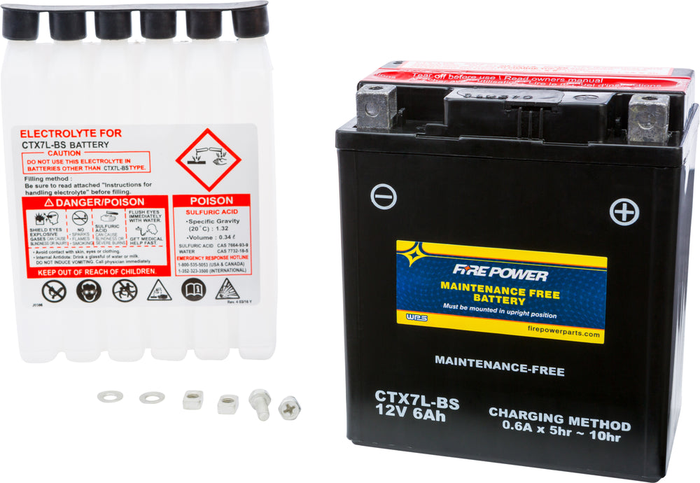 FIRE POWER Maintenance Free Sealed Battery