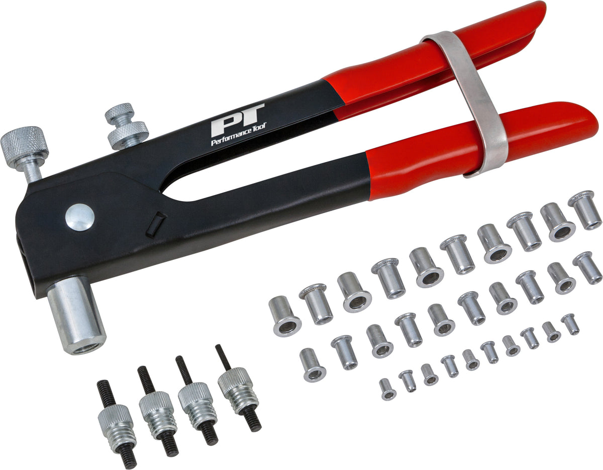 PERFORMANCE TOOL Threaded Insert Rivet Metric Tool Kit