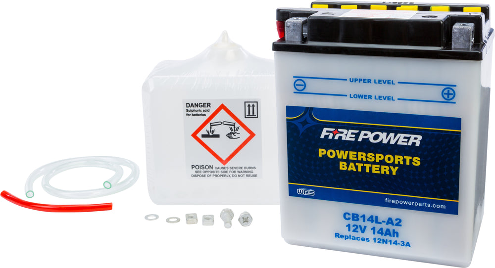 FIRE POWER 12V Heavy Duty Battery w/Acid Pack