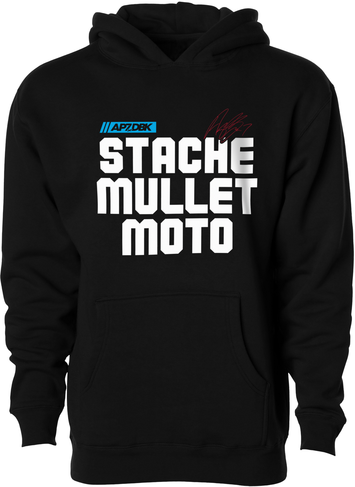 DBK Stache Mullet Moto Youth Hoodie