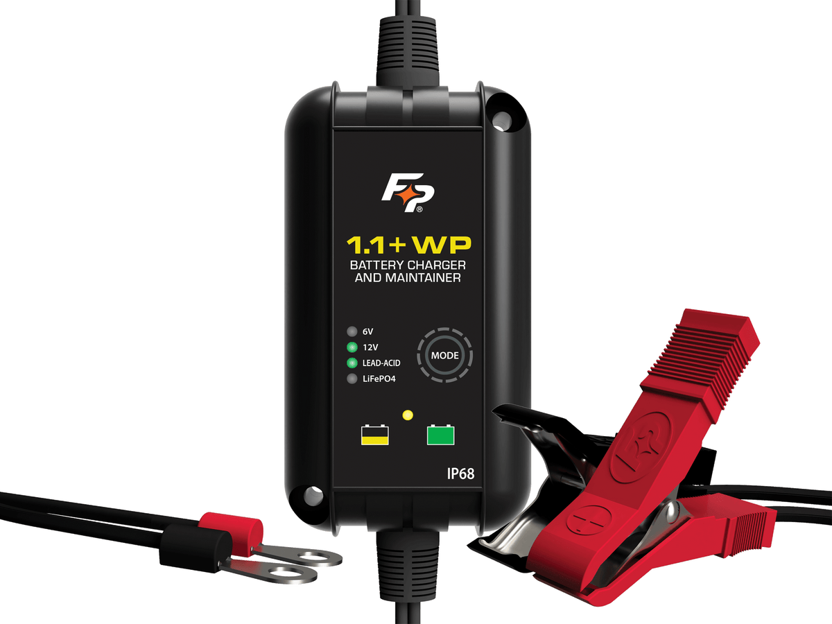 FIRE POWER BATTERY CHARGER IP68 WATERPROOF 6V/12V 1.1A