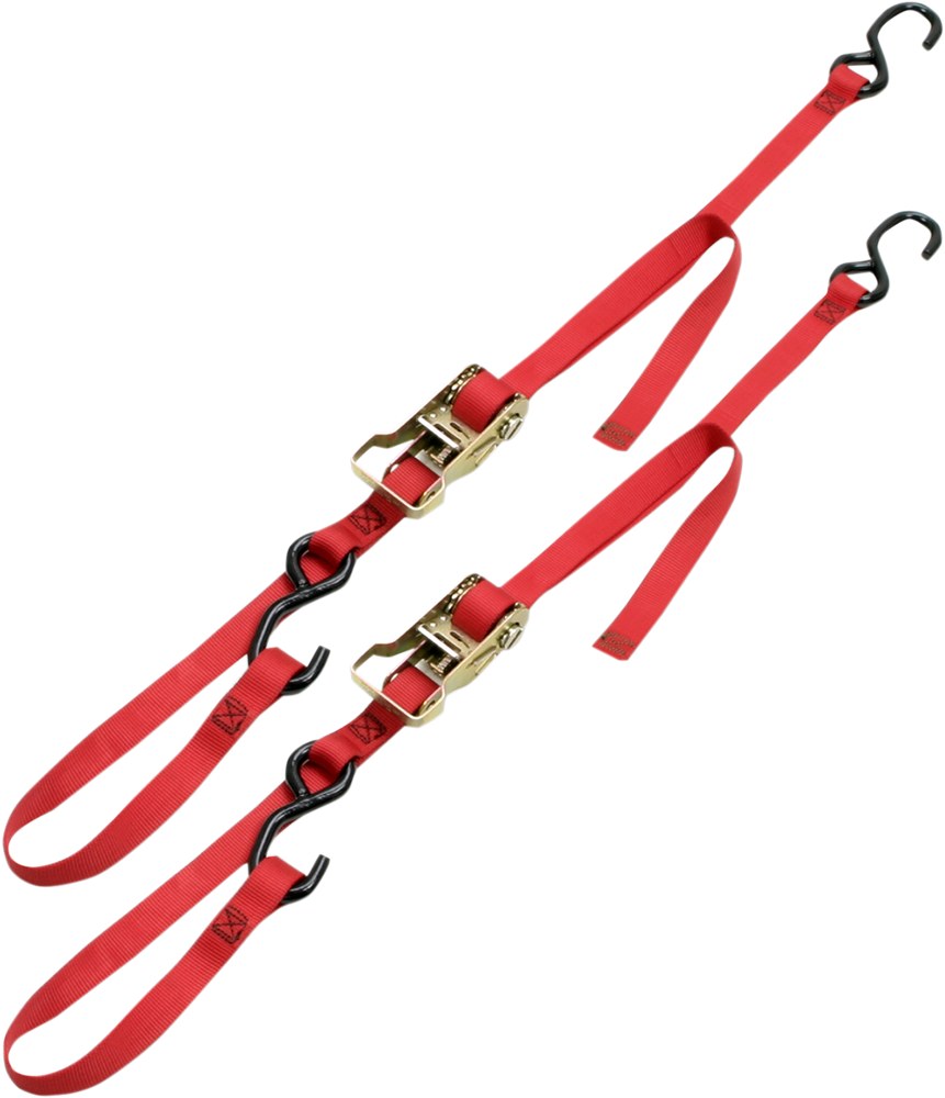 ANCRA Integra Rat Pak Tie-Down Straps - Ratchet - 1" x 6' - Black