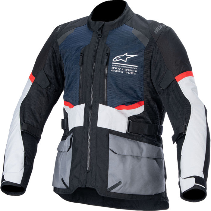 Alpinestars Andes Air Drystar Jacket in Deep Blue/Black/Ice Gray