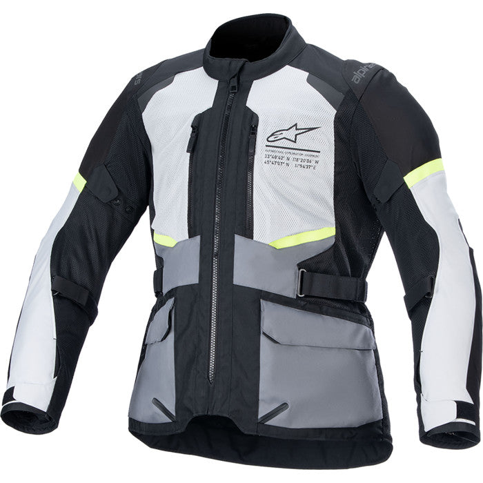 Alpinestars Andes Air Drystar Jacket in Ice Gray/Dark Gray/Black
