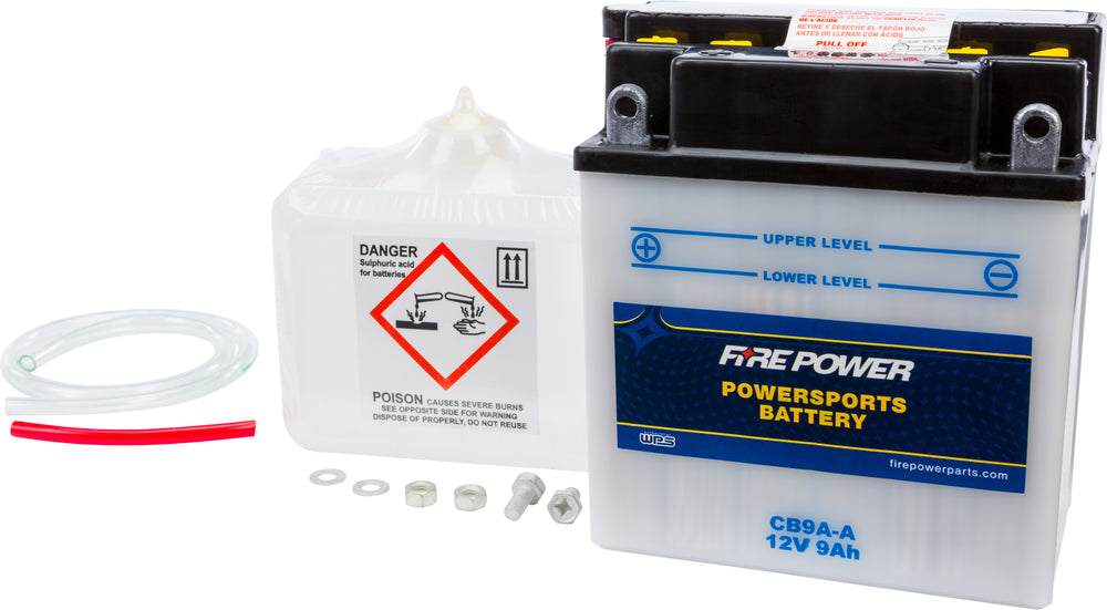 FIRE POWER 12V Heavy Duty Battery w/Acid Pack